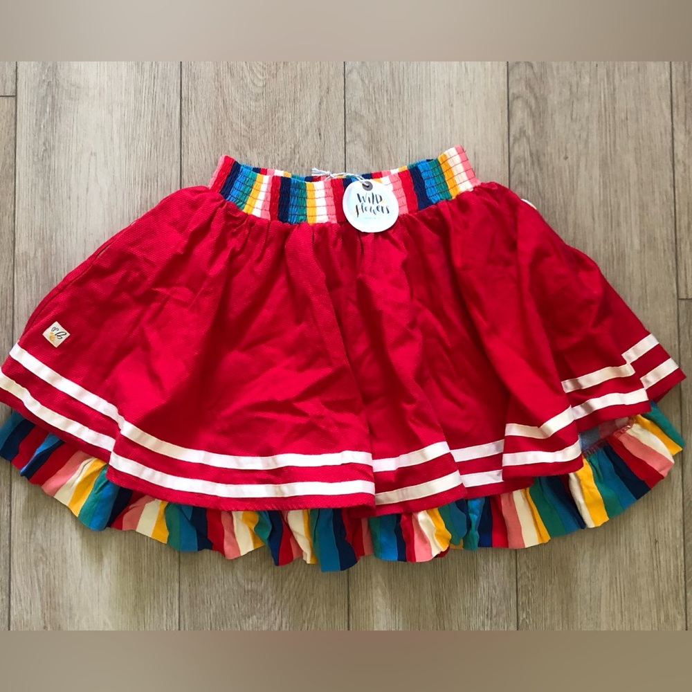 NWT RARE Wildflowers Ra Ra Skirt and Matching Bow